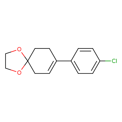 Clc1ccc(cc1)C1=CCC2(CC1)OCCO2