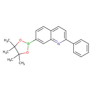 CC1(C)OB(OC1(C)C)c1ccc2c(c1)nc(cc2)c1ccccc1