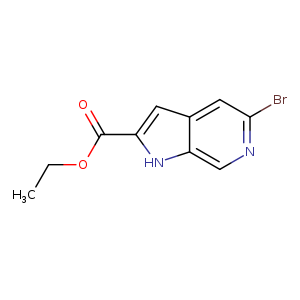 CCOC(=O)c1cc2c([nH]1)cnc(c2)Br