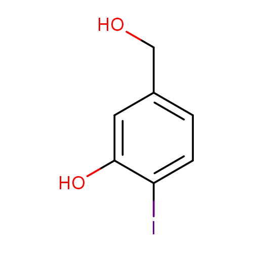 OCc1ccc(c(c1)O)I