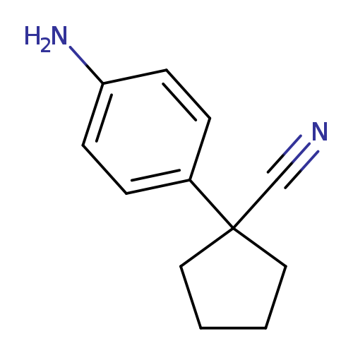 N#CC1(CCCC1)c1ccc(cc1)N