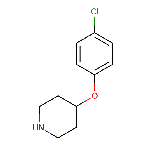 Clc1ccc(cc1)OC1CCNCC1