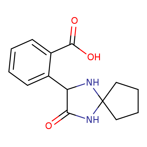 O=C1NC2(NC1c1ccccc1C(=O)O)CCCC2