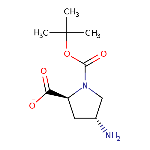 N[C@@H]1C[C@H](N(C1)C(=O)OC(C)(C)C)C(=O)[O-]