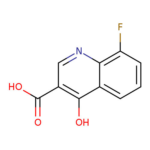 OC(=O)c1cnc2c(c1O)cccc2F