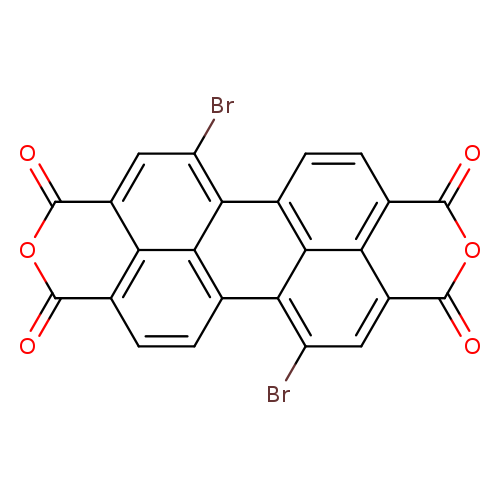 Brc1cc2C(=O)OC(=O)c3c2c2c1c1ccc4c5c1c(c2cc3)c(cc5C(=O)OC4=O)Br