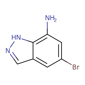 Brc1cc(N)c2c(c1)cn[nH]2