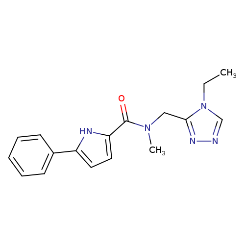 CCn1cnnc1CN(C(=O)c1ccc([nH]1)c1ccccc1)C