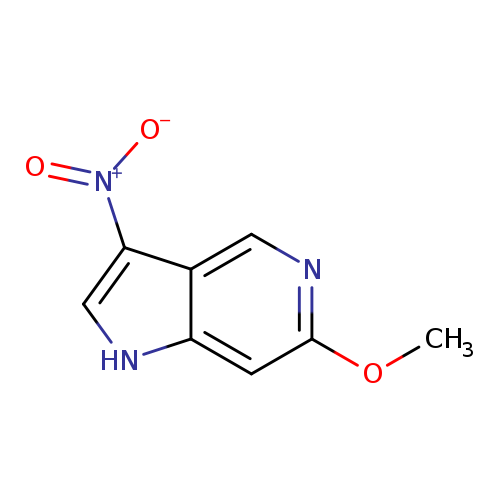 COc1ncc2c(c1)[nH]cc2[N+](=O)[O-]