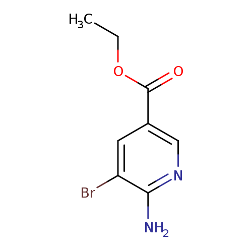 CCOC(=O)c1cnc(c(c1)Br)N