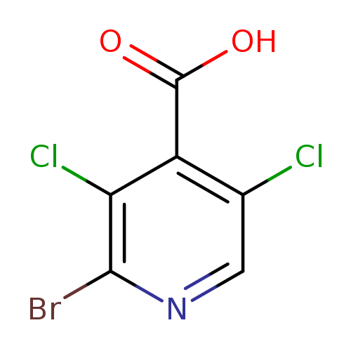 OC(=O)c1c(Cl)cnc(c1Cl)Br