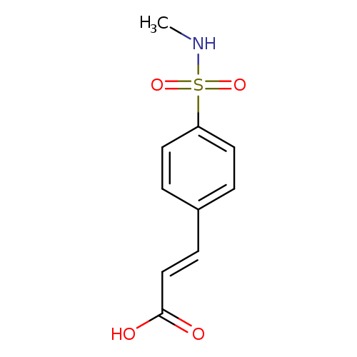 CNS(=O)(=O)c1ccc(cc1)/C=C/C(=O)O