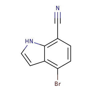N#Cc1ccc(c2c1[nH]cc2)Br