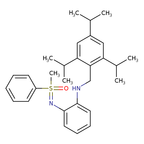 CC(c1cc(cc(c1CNc1ccccc1N=S(=O)(c1ccccc1)C)C(C)C)C(C)C)C