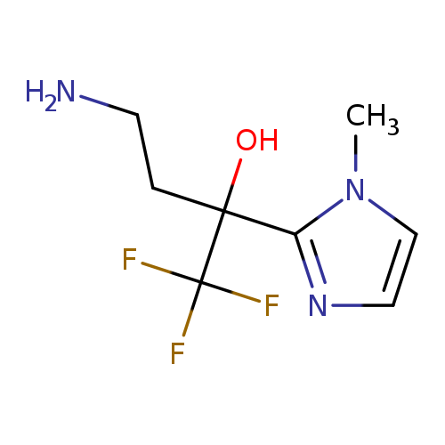 NCCC(C(F)(F)F)(c1nccn1C)O