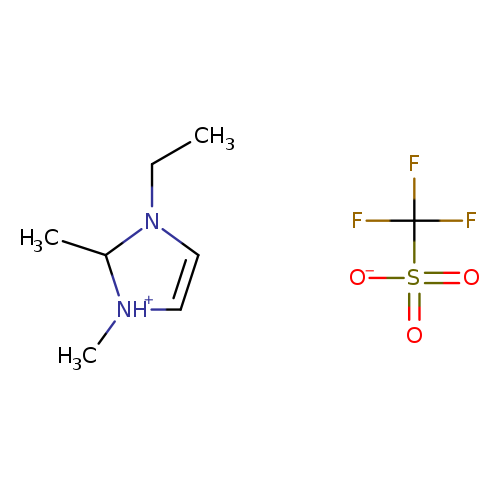 [O-]S(=O)(=O)C(F)(F)F.CCN1C=C[NH+](C1C)C