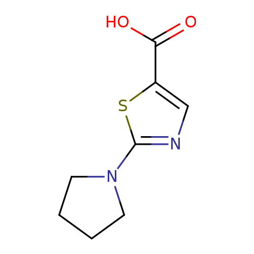 OC(=O)c1cnc(s1)N1CCCC1