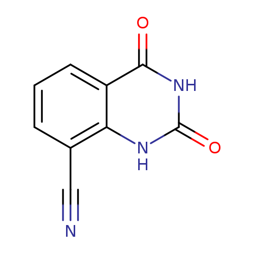 N#Cc1cccc2c1[nH]c(=O)[nH]c2=O