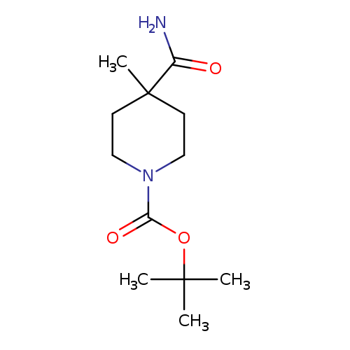 O=C(N1CCC(CC1)(C)C(=O)N)OC(C)(C)C