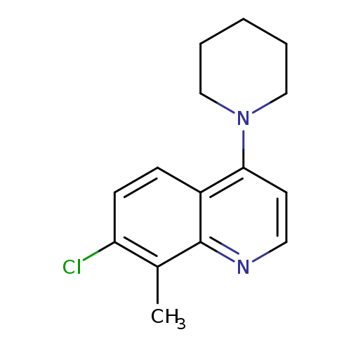 Clc1ccc2c(c1C)nccc2N1CCCCC1