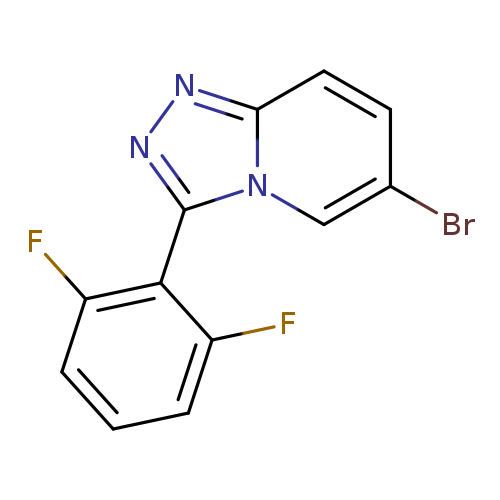 Brc1ccc2n(c1)c(nn2)c1c(F)cccc1F