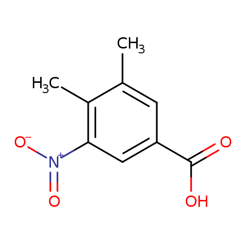 [O-][N+](=O)c1cc(cc(c1C)C)C(=O)O