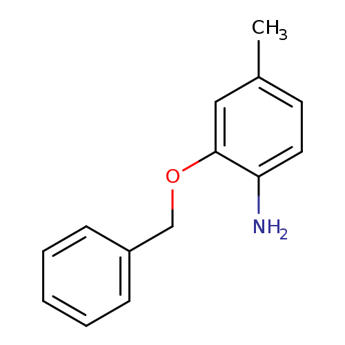 Cc1ccc(c(c1)OCc1ccccc1)N