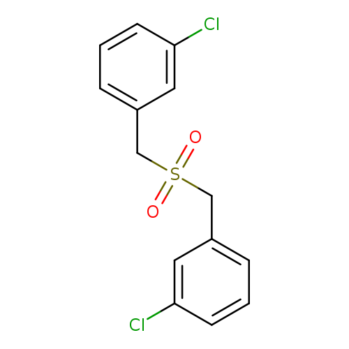 Clc1cccc(c1)CS(=O)(=O)Cc1cccc(c1)Cl