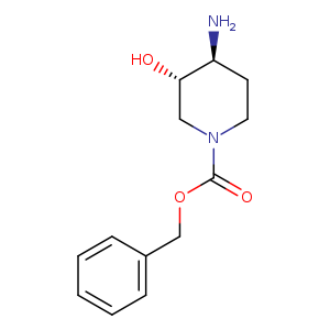 N[C@H]1CCN(C[C@@H]1O)C(=O)OCc1ccccc1