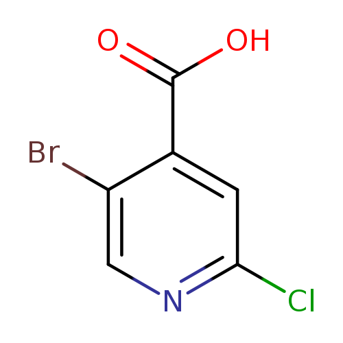 Clc1ncc(c(c1)C(=O)O)Br