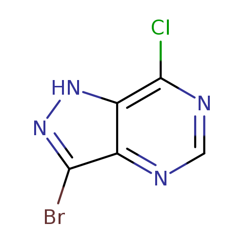 Brc1n[nH]c2c1ncnc2Cl