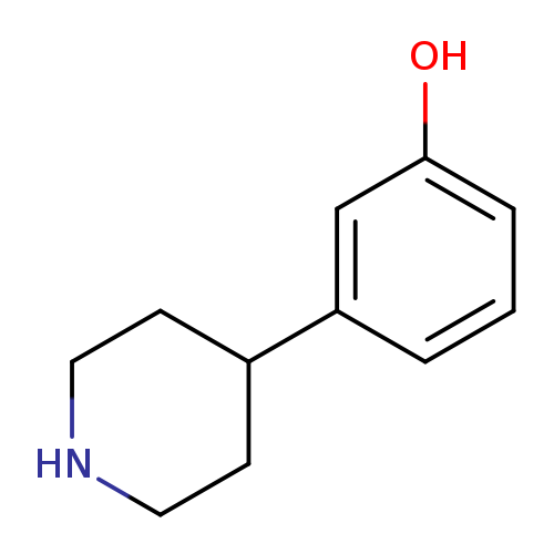 Oc1cccc(c1)C1CCNCC1