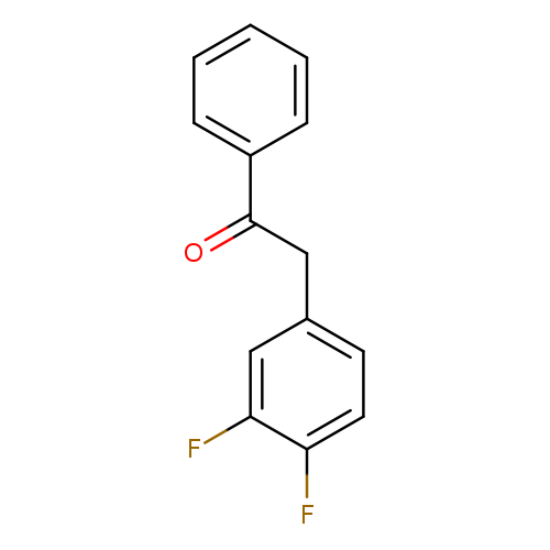 O=C(c1ccccc1)Cc1ccc(c(c1)F)F