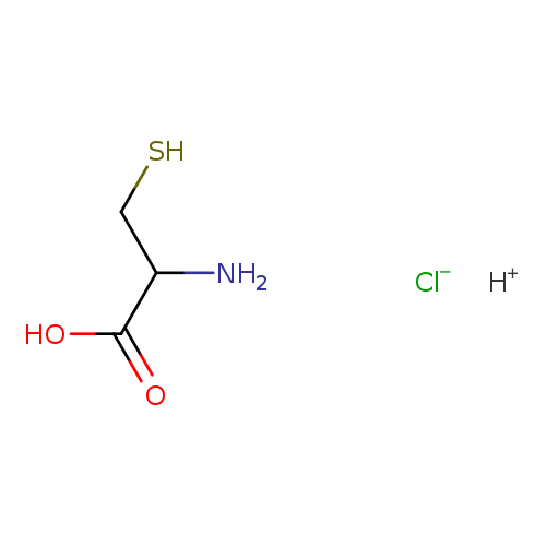 NC(C(=O)O)CS.[Cl-].[H+]