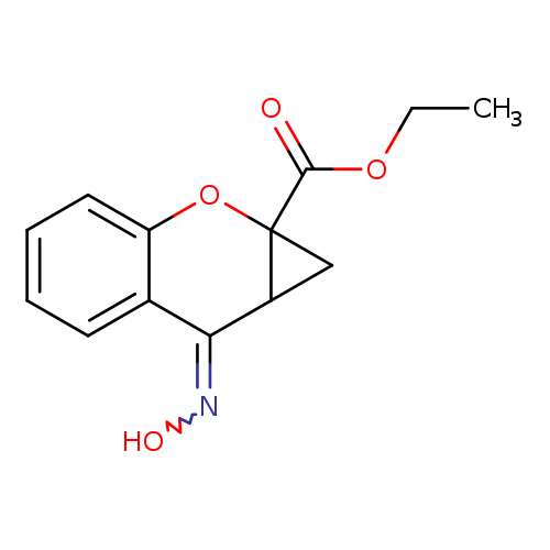CCOC(=O)C12CC2C(=NO)c2c(O1)cccc2