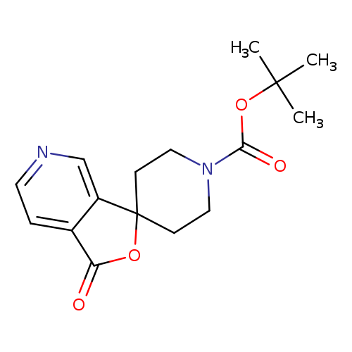 O=C(N1CCC2(CC1)OC(=O)c1c2cncc1)OC(C)(C)C