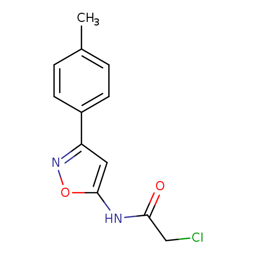 ClCC(=O)Nc1onc(c1)c1ccc(cc1)C