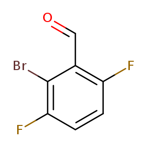 O=Cc1c(F)ccc(c1Br)F