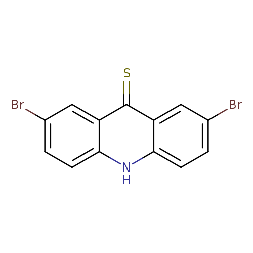 Brc1ccc2c(c1)c(=S)c1c([nH]2)ccc(c1)Br