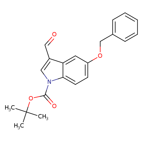 O=Cc1cn(c2c1cc(OCc1ccccc1)cc2)C(=O)OC(C)(C)C