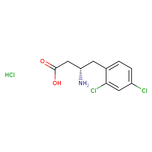 N[C@@H](Cc1ccc(cc1Cl)Cl)CC(=O)O.Cl