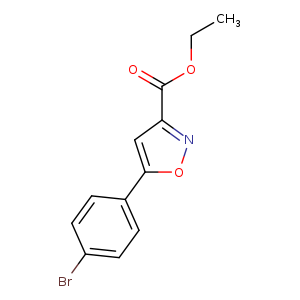 CCOC(=O)c1noc(c1)c1ccc(cc1)Br