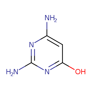 Nc1cc(O)nc(n1)N