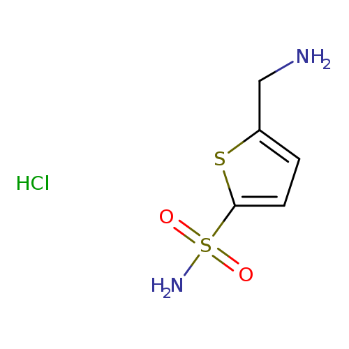 NCc1ccc(s1)S(=O)(=O)N.Cl