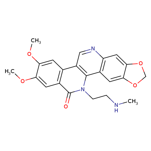 CNCCn1c(=O)c2cc(OC)c(cc2c2c1c1cc3OCOc3cc1nc2)OC