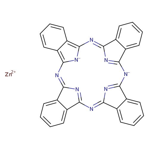 c1ccc2c(c1)C1=NC3=NC(=Nc4[n-]c(N=C5N=C([N-]C2=N1)c1ccccc51)c1c4cccc1)c1c3cccc1.[Zn+2]