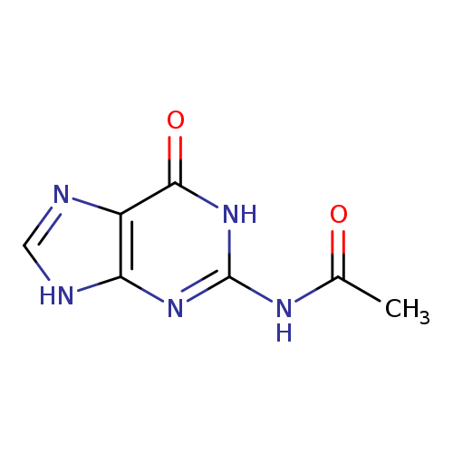 CC(=O)Nc1[nH]c(=O)c2c(n1)[nH]cn2