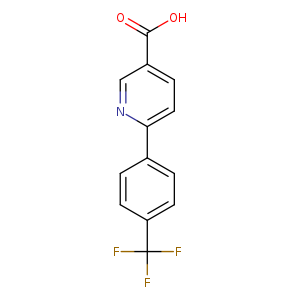 OC(=O)c1ccc(nc1)c1ccc(cc1)C(F)(F)F