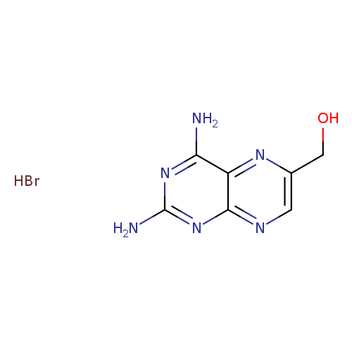 OCc1cnc2c(n1)c(N)nc(n2)N.Br