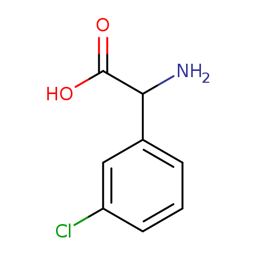 OC(=O)C(c1cccc(c1)Cl)N